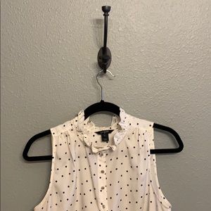 Like New high-neck polka dot JCrew tank